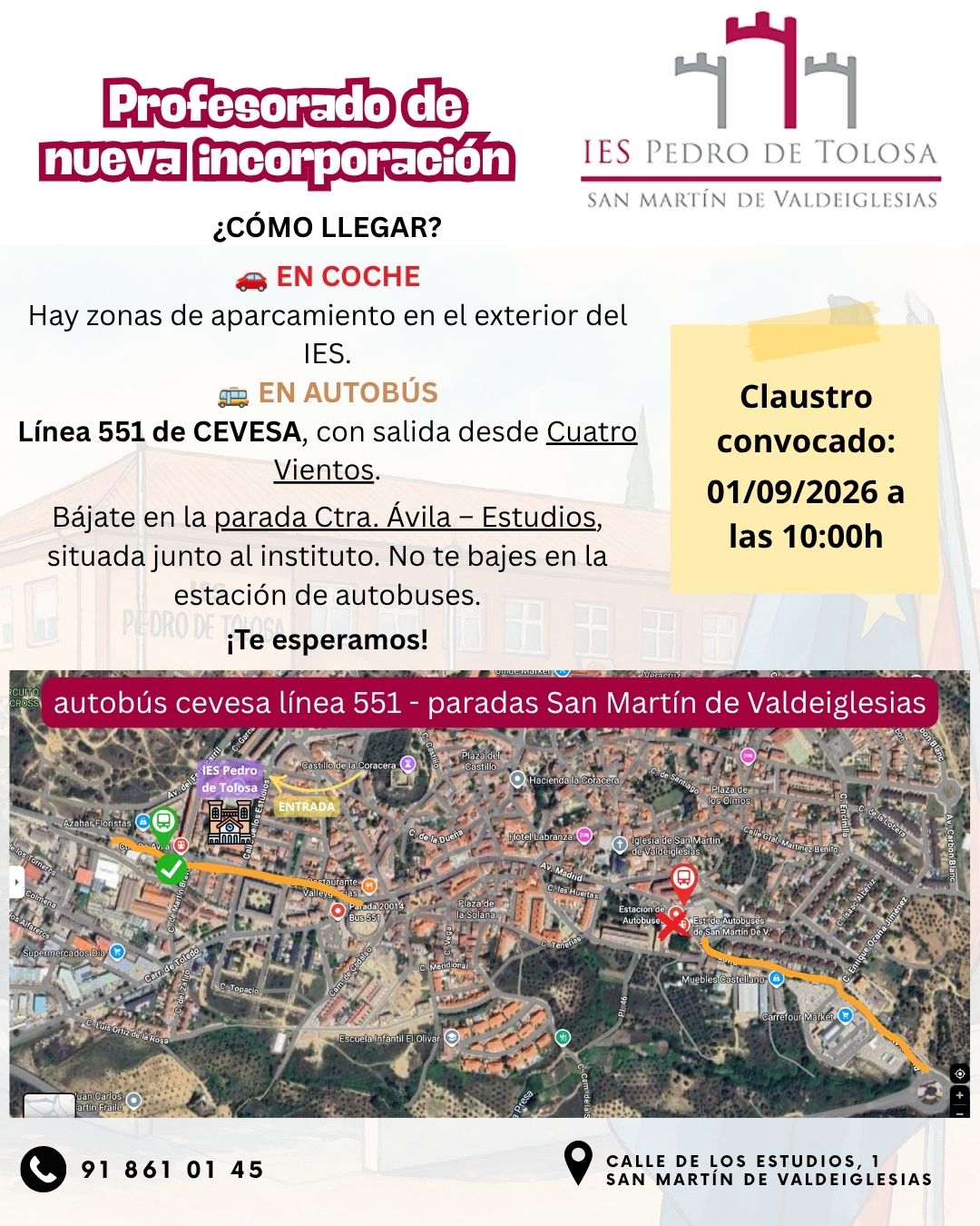 info profes nuevos 26 27